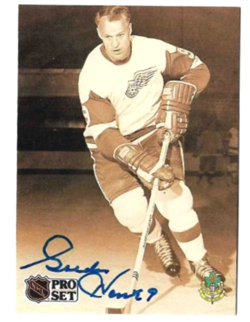 Gordie Howe® Autographed 1991-92 Pro Set #344 Hockey Card