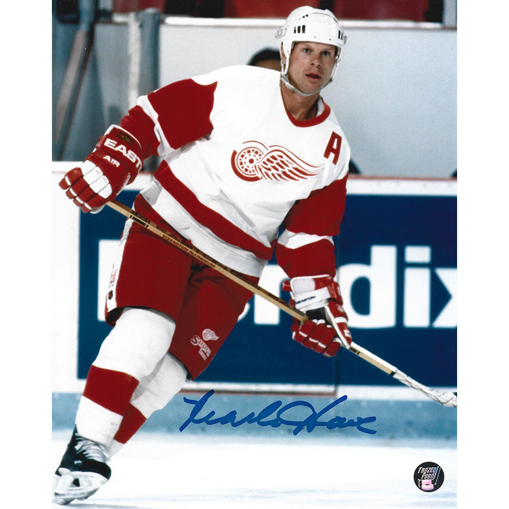 Mark Howe Autographed Detroit Red Wings 8X10 Photo