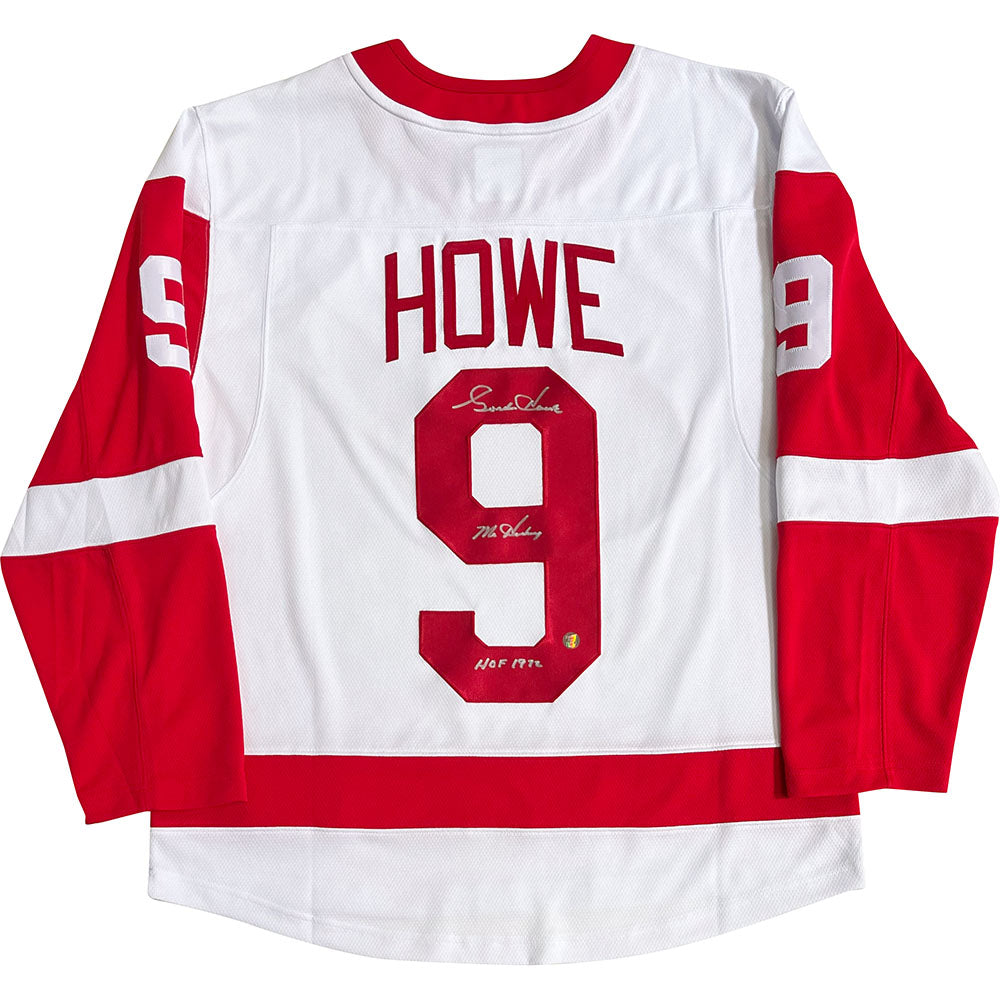 Gordie Howe Autographed Detroit Red Wings Replica Jersey