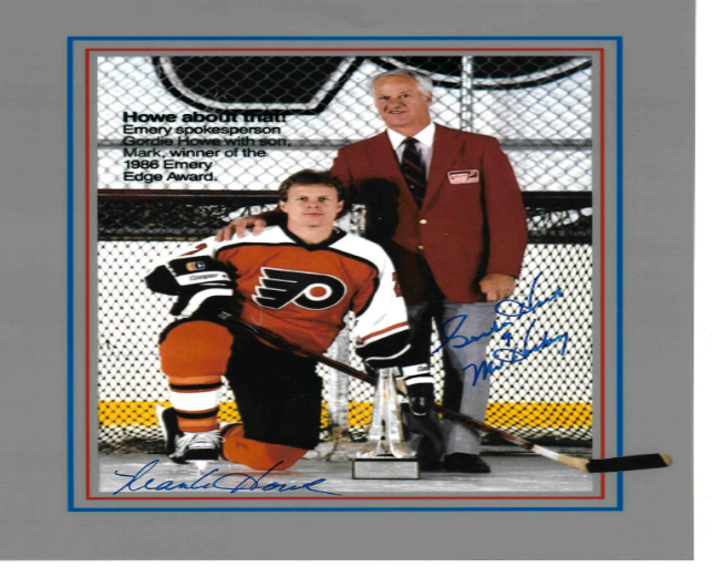 Mark Howe & Gordie Howe® Autographed 8X10 Photo