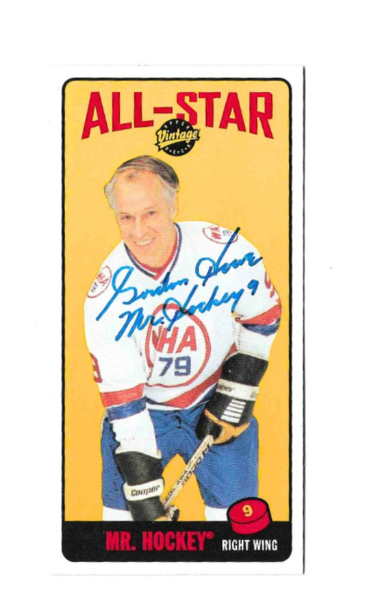 Gordie Howe® Autographed 2002-03 Upper Deck # T68 Vintage Card