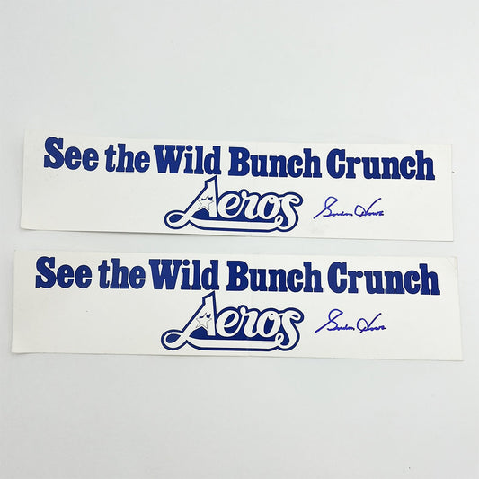 Gordie Howe® Autographed Houston Aeros Bumper Stickers