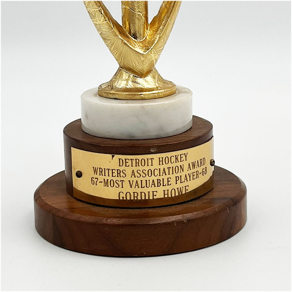 Gordie Howe's® 1967-68 Detroit Hockey Writer's Association MVP Award