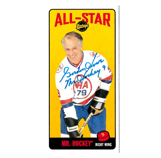 Gordie Howe® Autographed 2002-03 Upper Deck # T68 Vintage Card