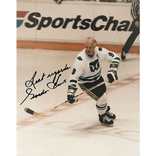Gordie Howe® Autographed 8X10 Photo (Whalers - SportsChannel)