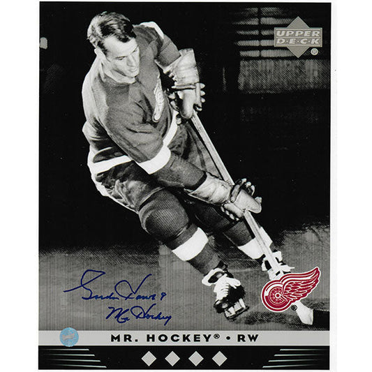 Gordie Howe® Autographed 8X10 Photo (Upper Deck)