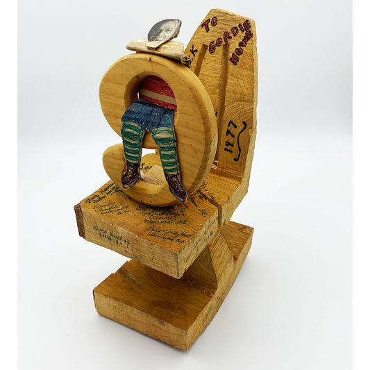 Gordie Howe® Wood Carving - Gifted by the CNE Lumberjack Show 1977