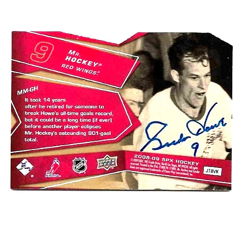 Gordie Howe® Autographed 2008-09 Upper Deck MM-GH SPX Hockey Card