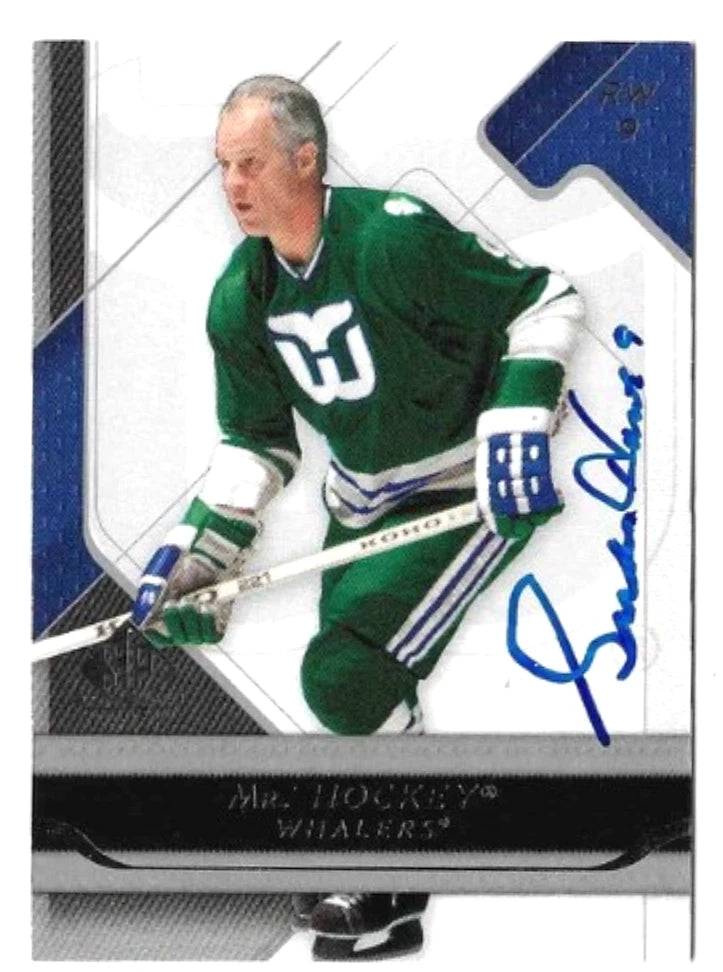 Gordie Howe® Autographed 2008-09 Upper Deck #46 SP Game Used Edition Hockey Card