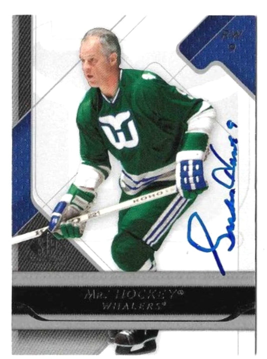 Gordie Howe® Autographed 2008-09 Upper Deck #46 SP Game Used Edition Hockey Card