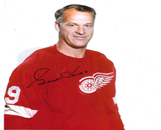 Gordie Howe® Autographed Red Wings 8X10 Photo