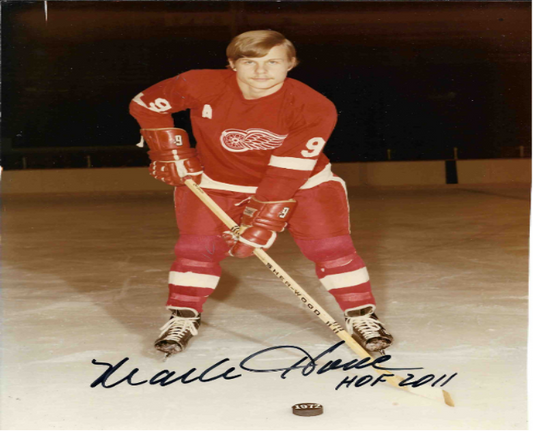 Mark Howe Autographed 8X10 Photo (w/"HOF 2011")