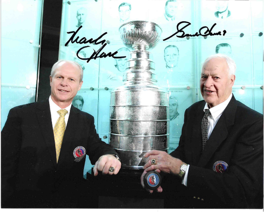 Mark Howe & Gordie Howe® Autographed 8X10 Photo