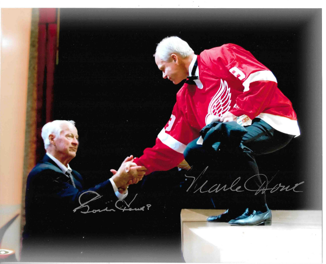 Mark Howe & Gordie Howe® Autographed 8X10 Photo