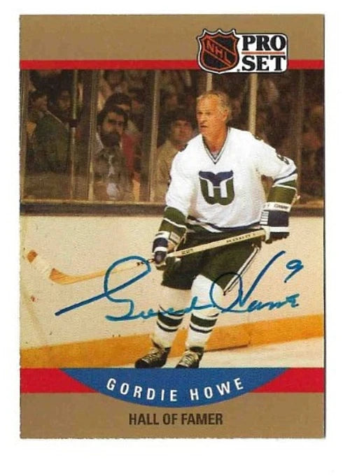 Gordie Howe® Autographed 1990-91 Pro Set #660 Hockey Card