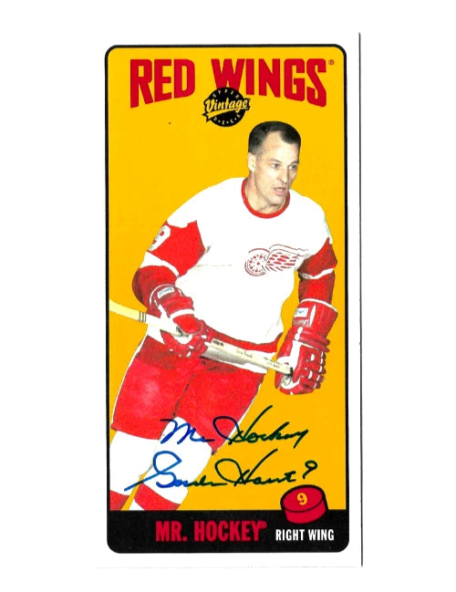 Gordie Howe® Autographed 2002-03 Upper Deck Vintage #T66 Hockey Card
