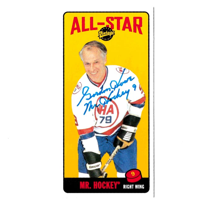 Gordie Howe® Autographed 2002-03 Upper Deck # T68 Vintage Card