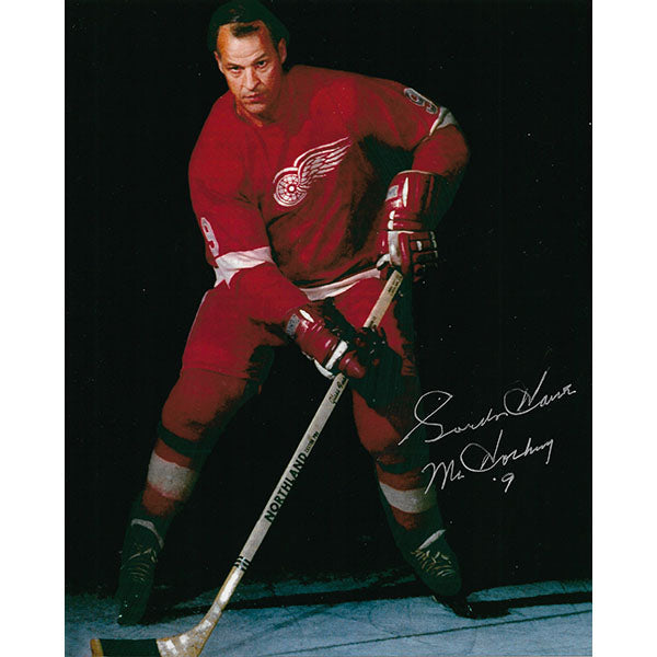 Gordie Howe® Autographed 8X10 Photo (Red Wings Posed)