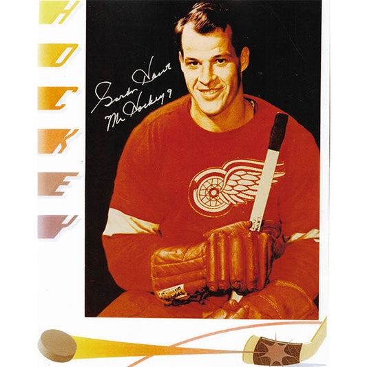Gordie Howe® Autographed 8X10 Photo (Hockey Border)