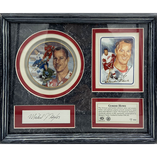 Gordie Howe® Autographed Limited-Edition Gartlan Framed Display - #9/950