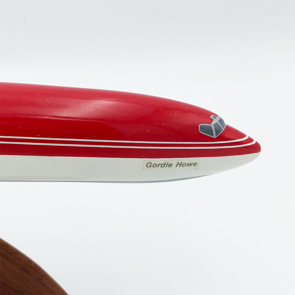 Gordie Howe®'s Custom Emery Worldwide Model Plane w/Stand