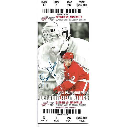Gordie Howe® Autographed 2008 Detroit Red Wings Ticket Stub - Stanley Cup Winning Season